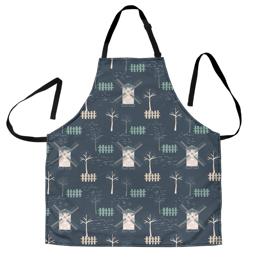 Windmill Tree Pattern Adjustable Apron