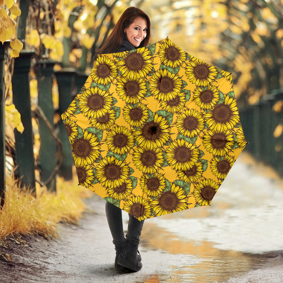Sunflower Pattern Umbrella
