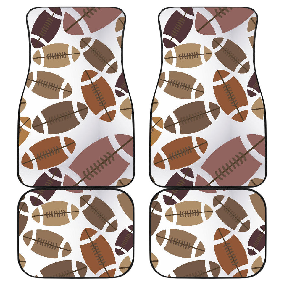 American Football Ball Pattern Front And Back Car Mats