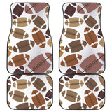 American Football Ball Pattern Front And Back Car Mats