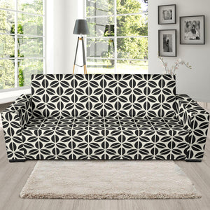 Coffee Bean Abstract Modern Pattern Sofa Slipcover