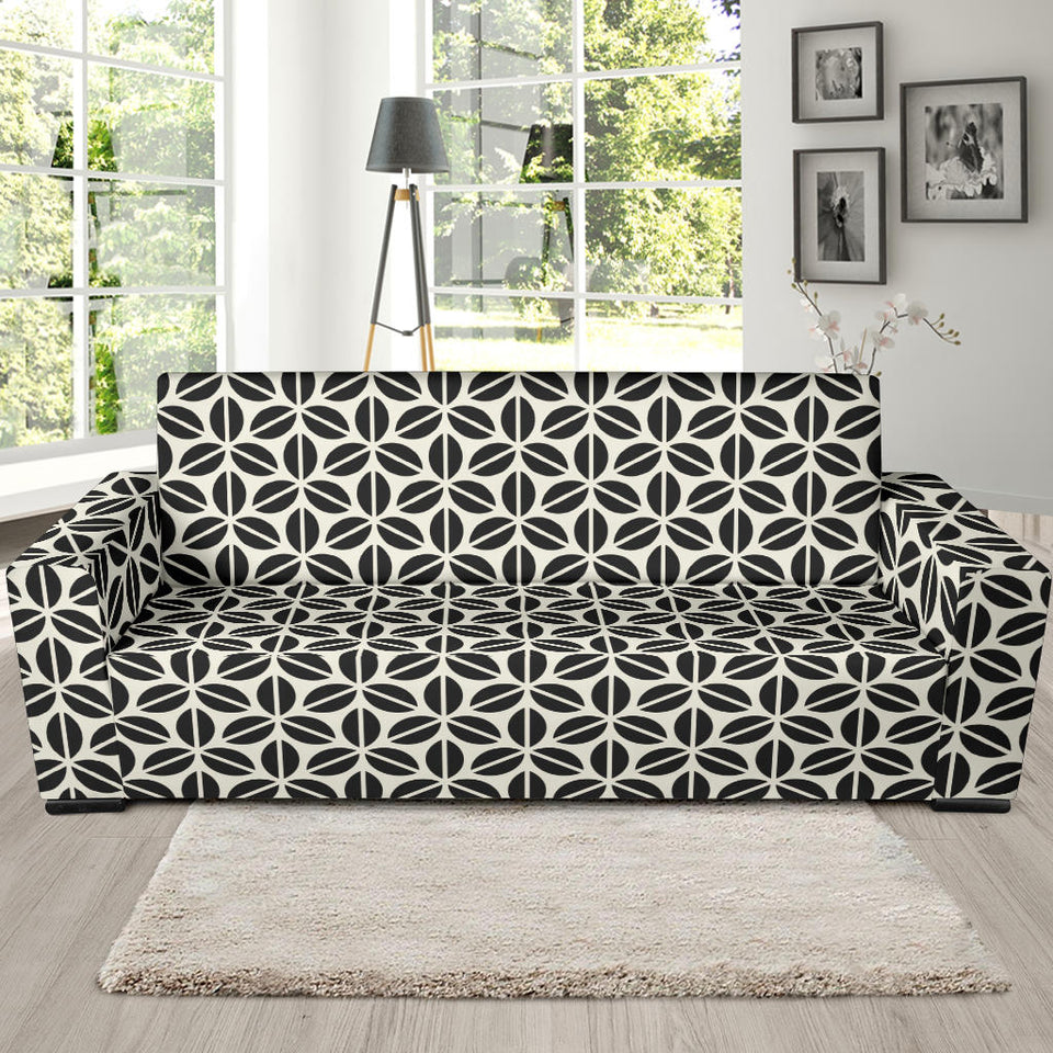 Coffee Bean Abstract Modern Pattern Sofa Slipcover