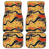 Kangaroo Australian Aboriginal Art Pattern Front And Back Car Mats