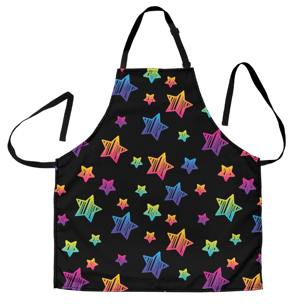 Colorful Star Pattern Adjustable Apron