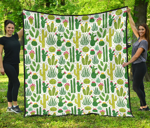 Cactus Pattern Premium Quilt