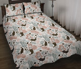 cute mermaid pattern Quilt Bed Set