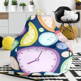 Colorful Clock Background Bean Bag Cover