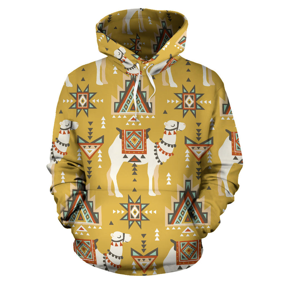 Camels Ethnic Motif Pattern Men Women Pullover Hoodie