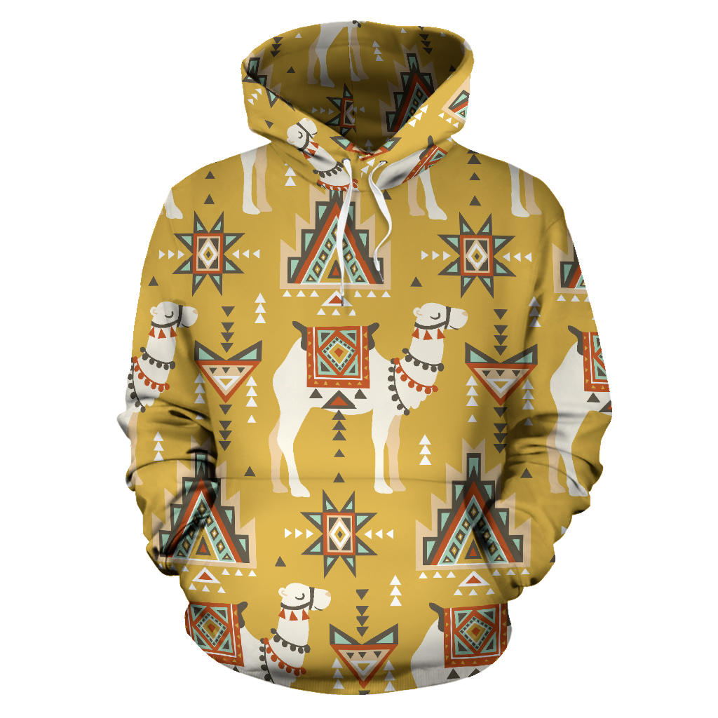 Camels Ethnic Motif Pattern Men Women Pullover Hoodie
