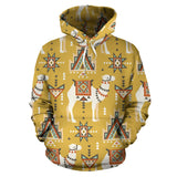 Camels Ethnic Motif Pattern Men Women Pullover Hoodie