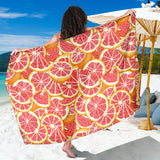 Tropical Grapefruit Pattern Sarong