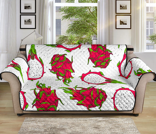 dragon fruits white background Sofa Cover Protector