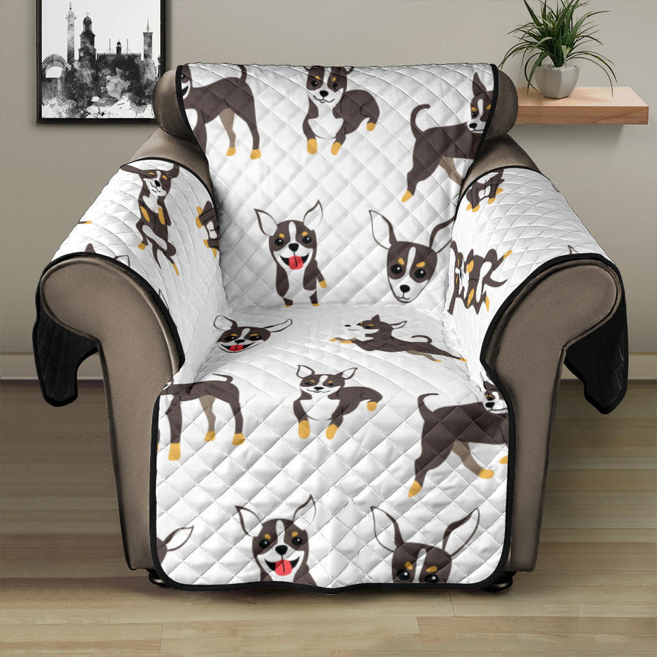 Chihuahua dog pattern Recliner Cover Protector