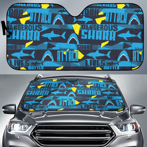 Shark Dangerous Car Sun Shade