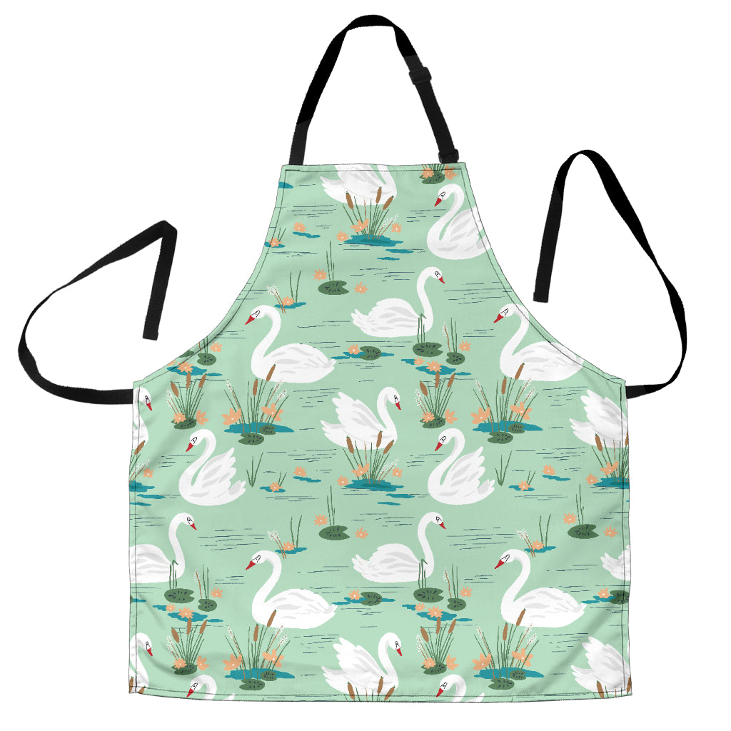 White Swan Lake Pattern Adjustable Apron