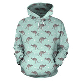 Kangaroo Pattern Background Men Women Pullover Hoodie