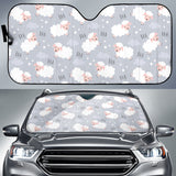 Sweet Dreams Sheep Pattern Car Sun Shade