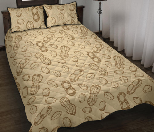 hand drawn peanuts pattern Quilt Bed Set