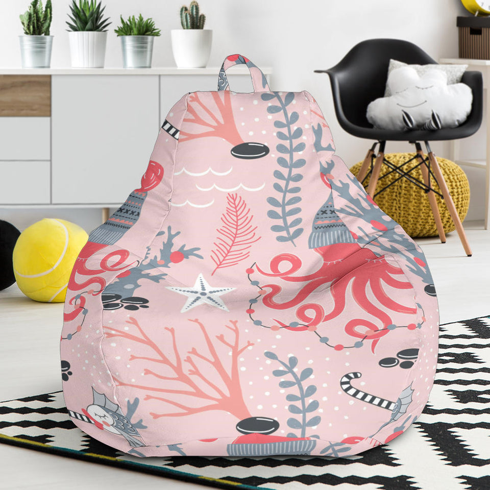 Octopus Winter Hat Garland Fish Candy Seaweed Coral Starfish Bean Bag Cover