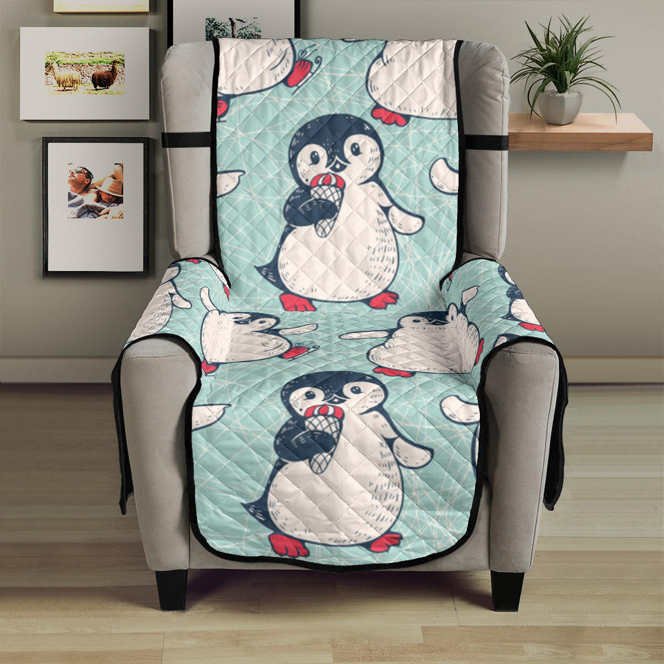 Cute Penguin pattern Chair Cover Protector