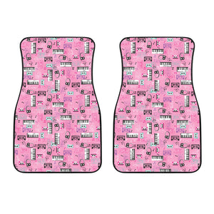 Piano Pattern Print Design 01 Front Car Mats