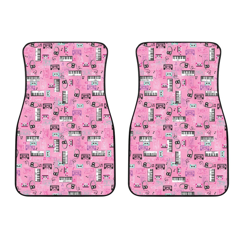 Piano Pattern Print Design 01 Front Car Mats