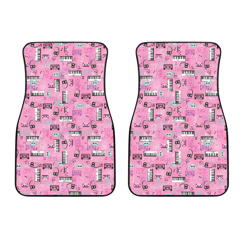 Piano Pattern Print Design 01 Front Car Mats