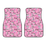Piano Pattern Print Design 01 Front Car Mats