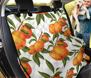 Oranges Pattern Background Dog Car Seat Covers