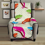 Colorful Chameleon lizard pattern Chair Cover Protector