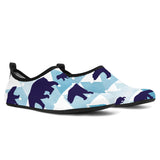 Polar Bear Winter Snow Pattern Aqua Shoes