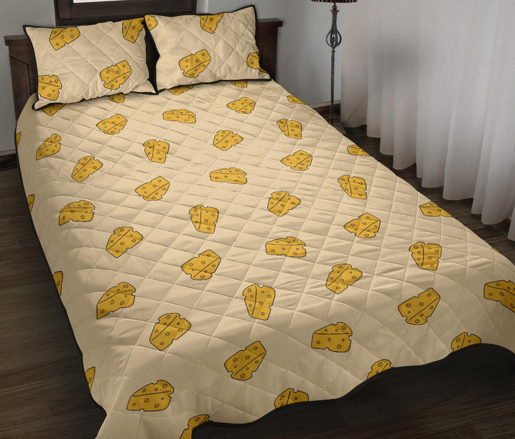 Cheese pattern Quilt Bed Set