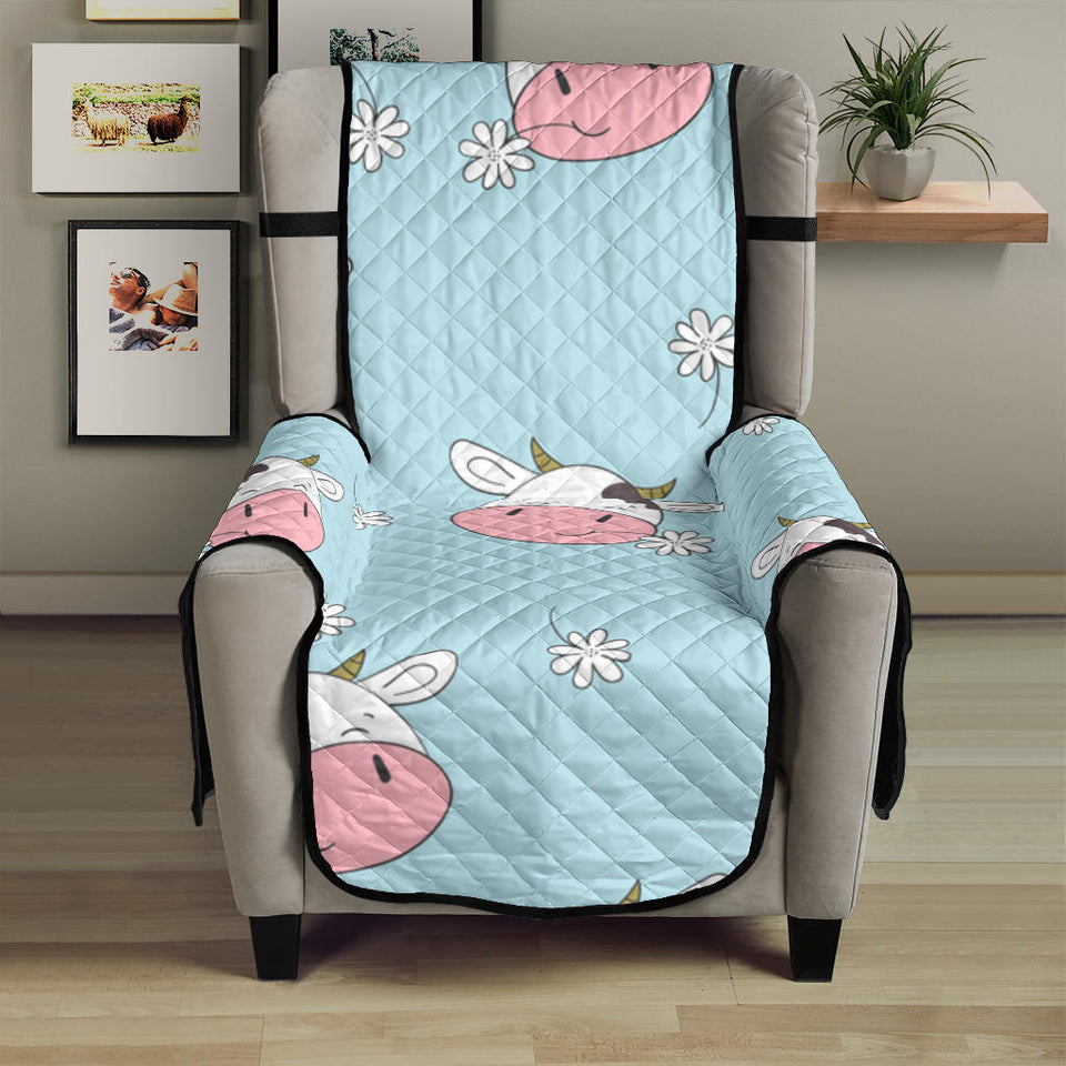 Cute cow flower pattern Chair Cover Protector