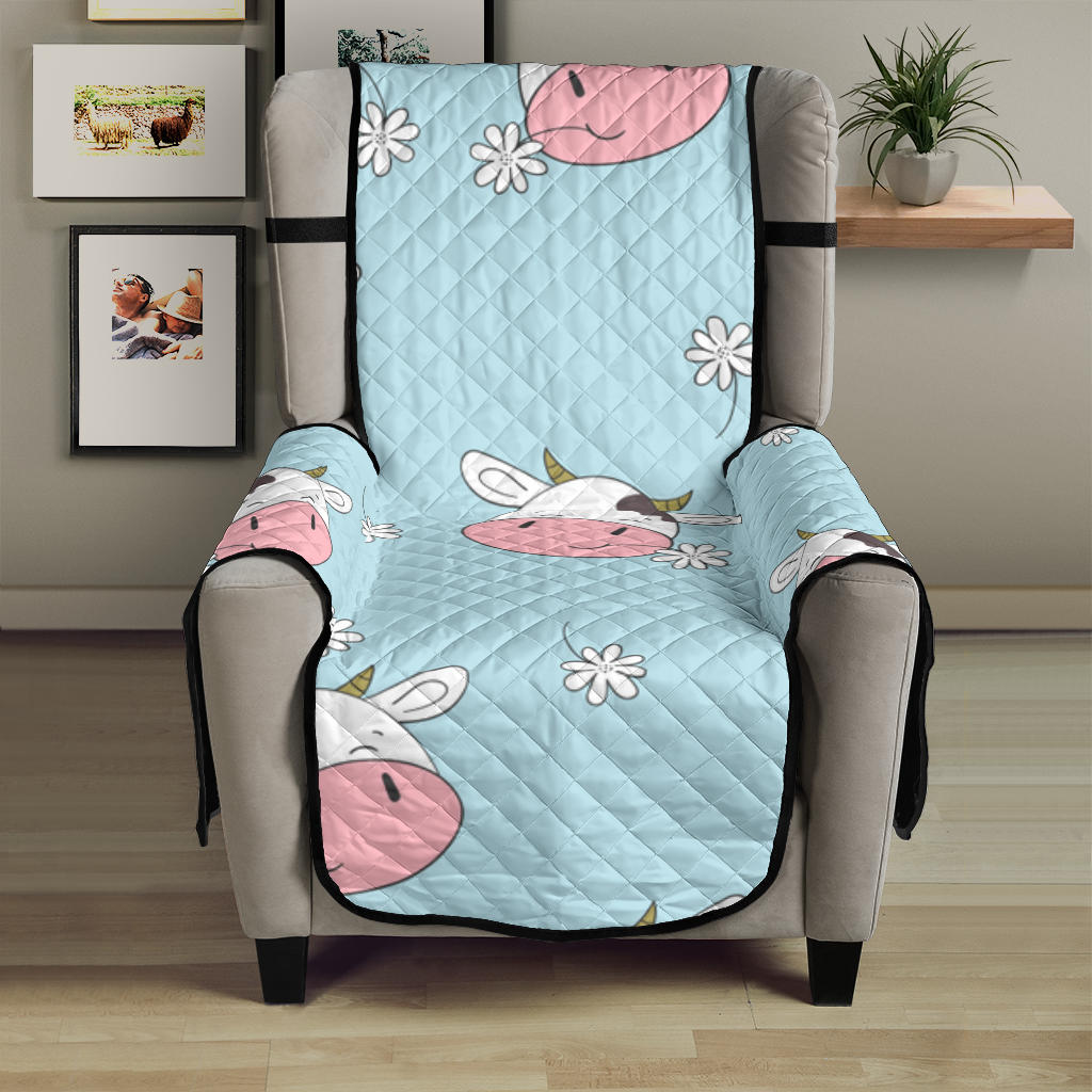Cute cow flower pattern Chair Cover Protector