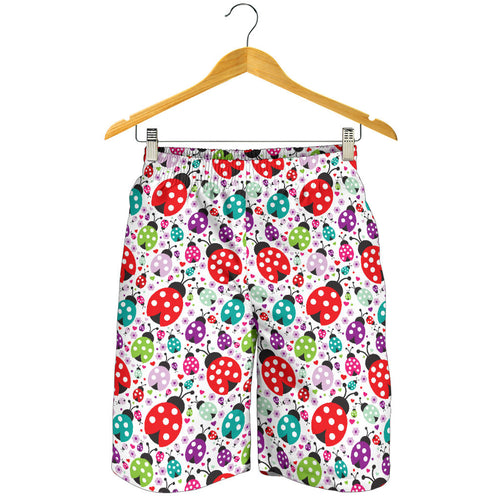 Ladybug Pattern Print Design 03 Men Shorts