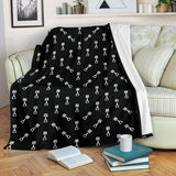 Engine Piston Black Theme Pattern Print Design 03 Premium Blanket