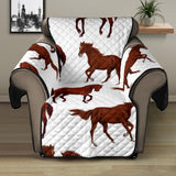 Horses running pattern background Recliner Cover Protector