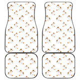 Jack Russel Pattern Print Design 05 Front and Back Car Mats