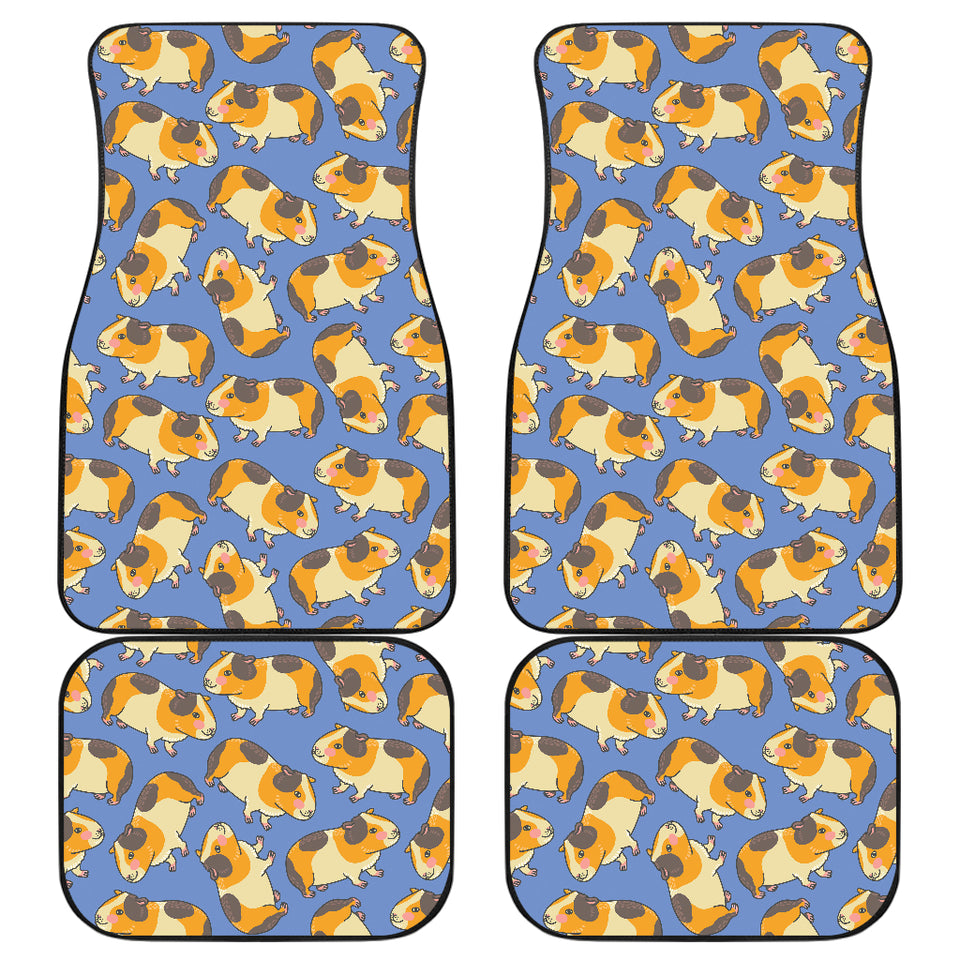 Guinea Pig Pattern Print Design 02 Front and Back Car Mats