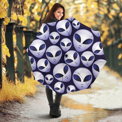 Alien Pattern Print Design 01 Umbrella