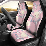 Japanese Crane Rose Pattern Universal Fit Car Seat Covers