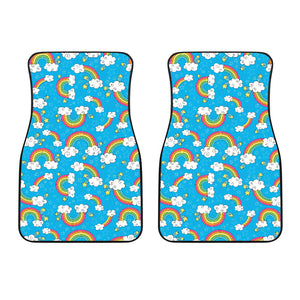 Rainbows Sky Clouds Pattern Front Car Mats