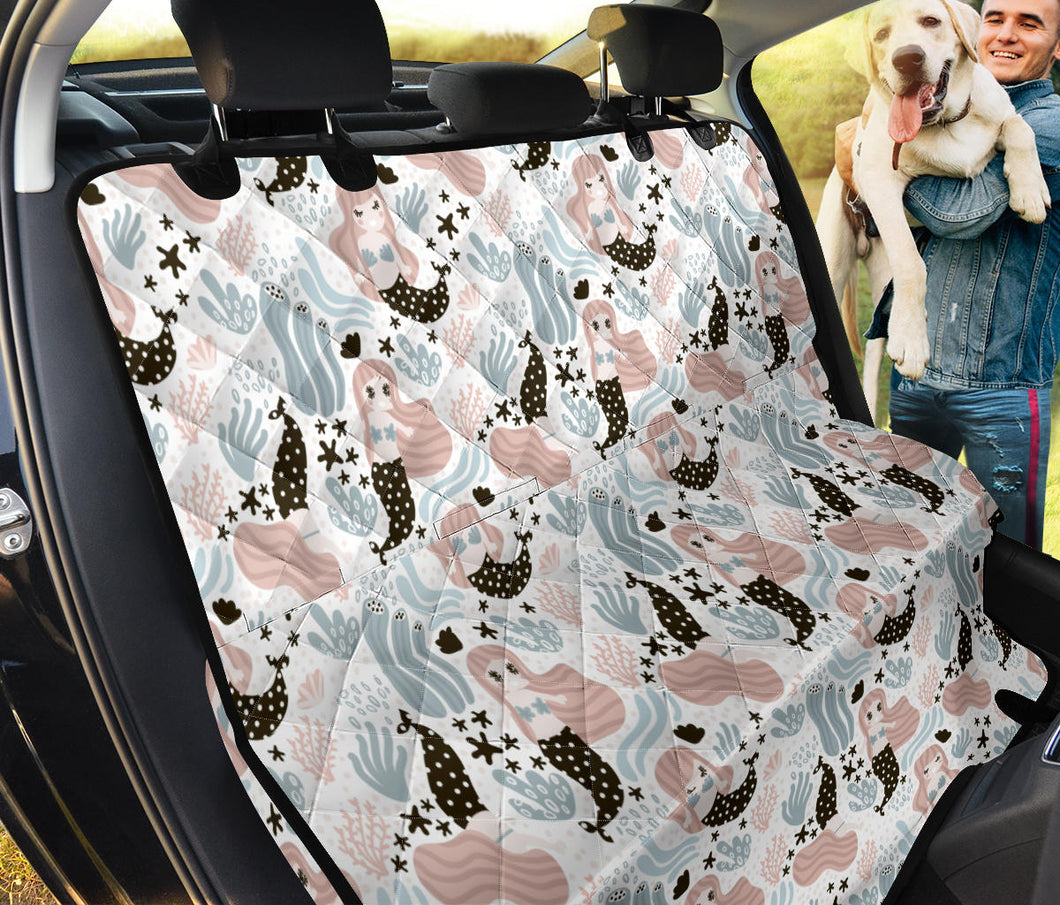 Cute Mermaid Pattern Dog Car Seat Covers