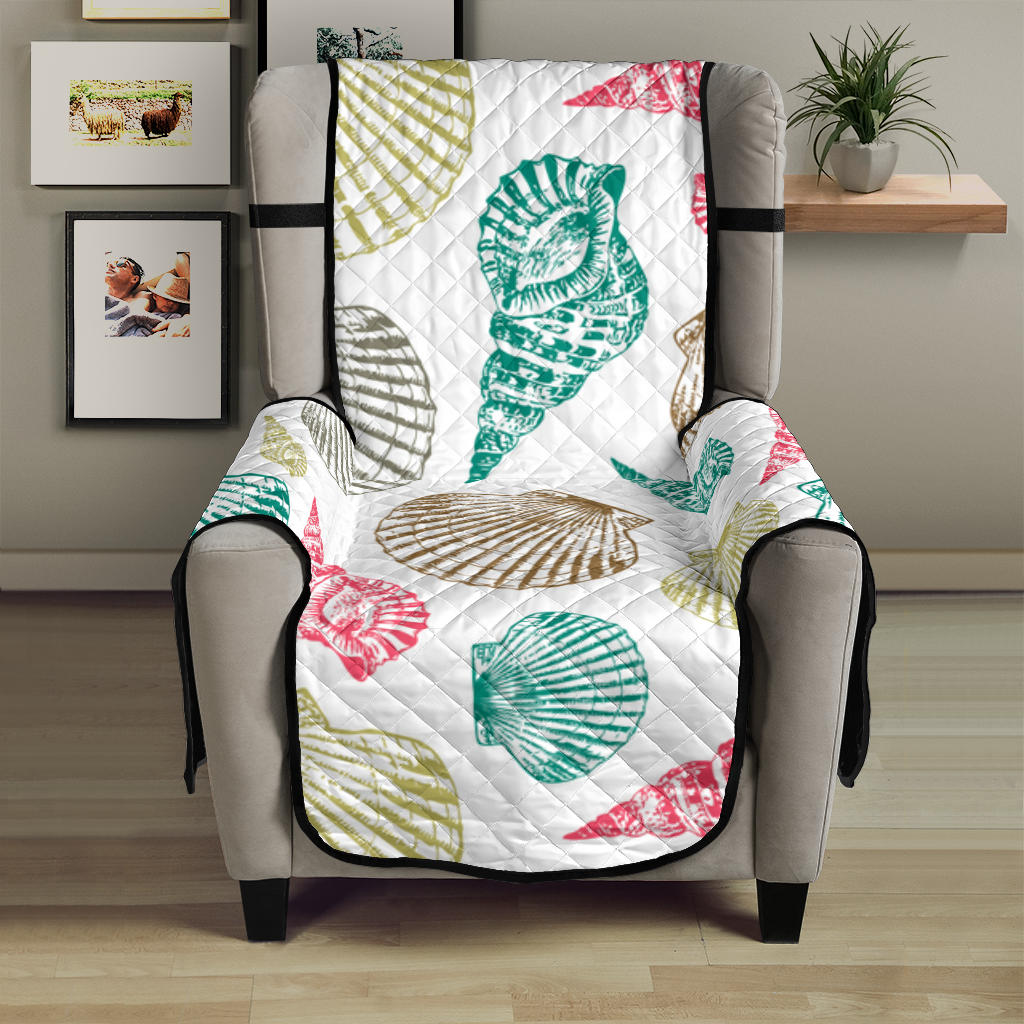 Colorful shell pattern Chair Cover Protector