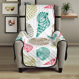 Colorful shell pattern Chair Cover Protector