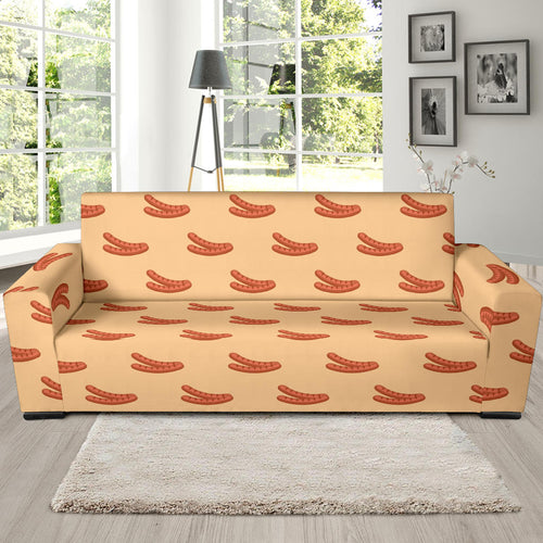 Sausage Pattern Print Design 03  Sofa Slipcover