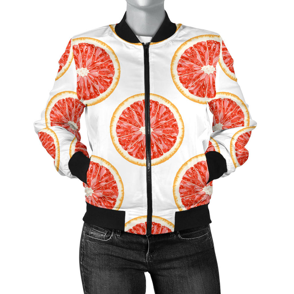 Grapefruit Pattern Women'S Bomber Jacket