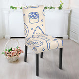 Cute Sushi Icon Pattern Dining Chair Slipcover