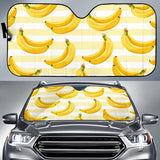 Banana Pattern Blackground Car Sun Shade