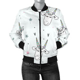 Cute Goat Design Pattern Women'S Bomber Jacket